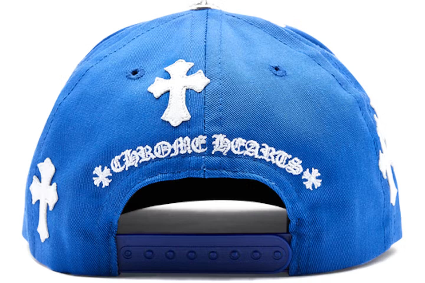 Chrome Hearts Cross Patch Baseball Hat Blue