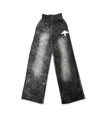 Vertabrae Sweatpants Washed Black