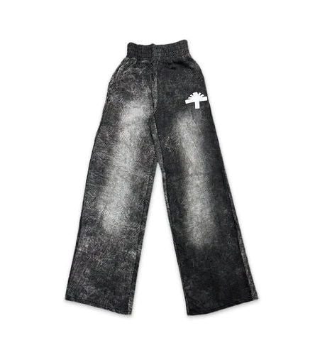 Vertabrae Sweatpants Washed Black