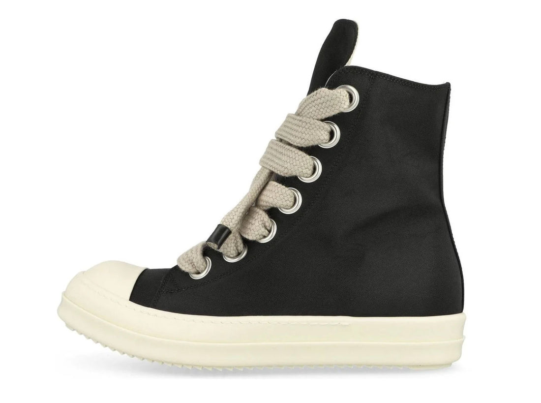 Rick Owens DRKSHDW Concordians Jumbo Lace High Black Milk Nylon Canvas
