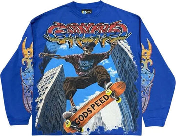 Godspeed Ollie Long Sleeve Tee Blue