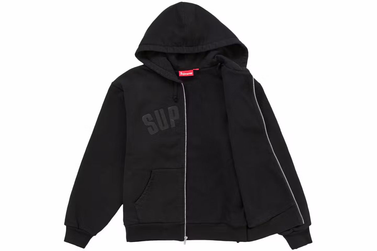 Supreme Arc Thermal Lined Zip Up Hoodie Black