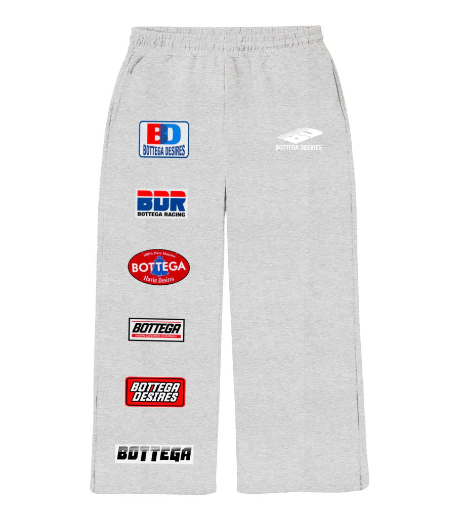 Bottega Desires Grey Patch Sweatpants