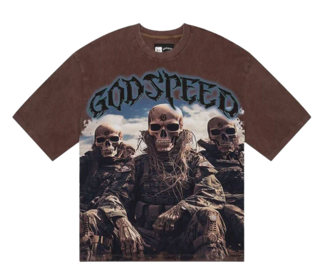 Godspeed Squadron T-Shirt Brown