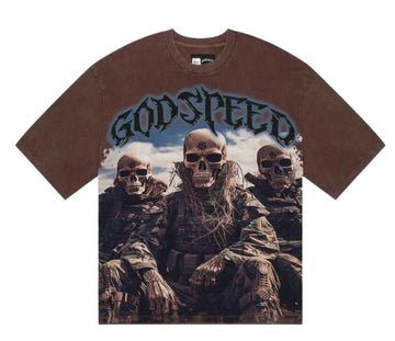 Godspeed Squadron T-Shirt Brown