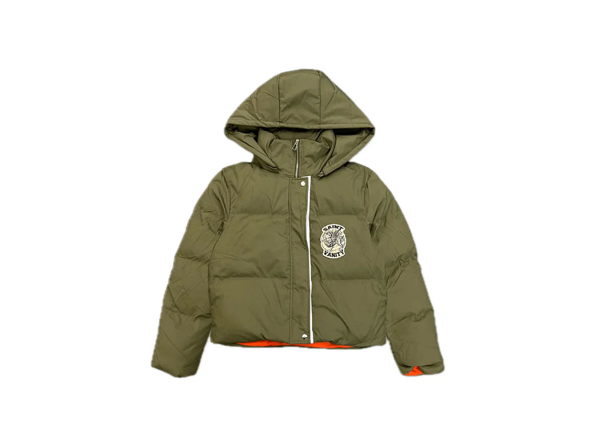Saint Vanity Puffer Jacket Olive Green
