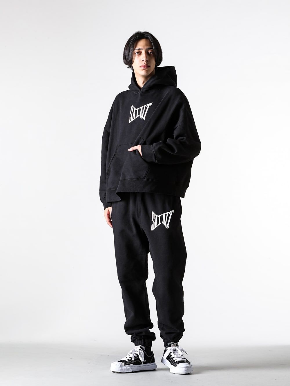 Saint Mxxxxx Logo Print Hoodie