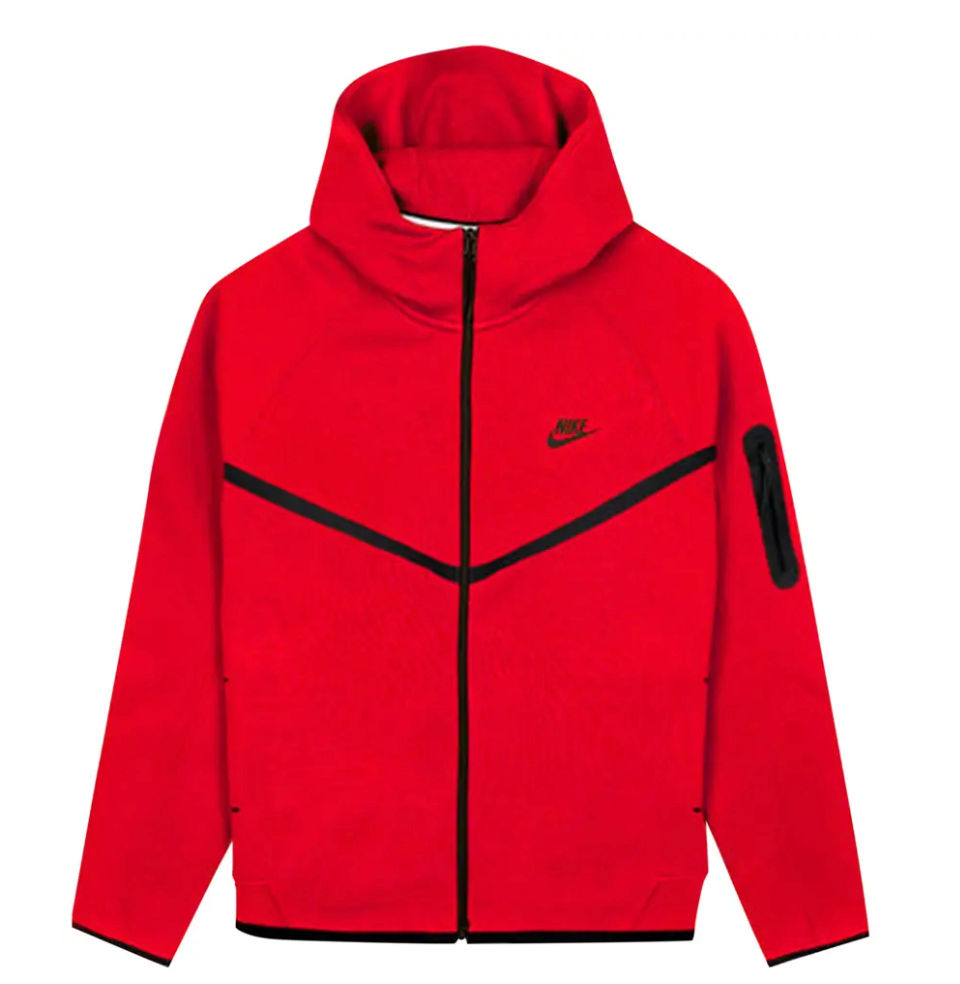 Nike Tech Fleece Hoodie Red