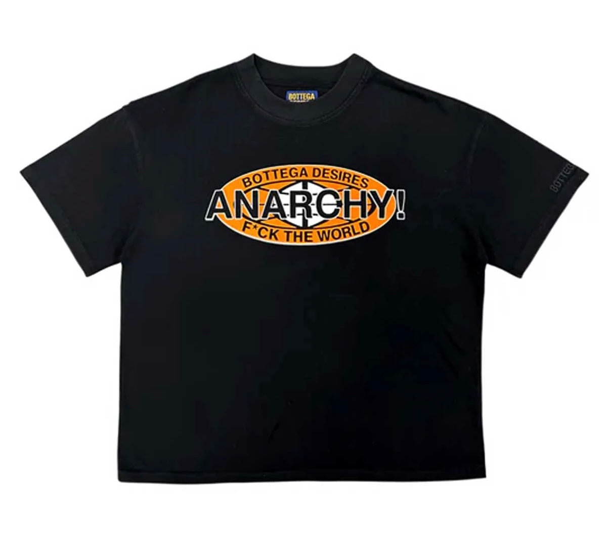 Bottega Desires Reconstructed Anarchy T-Shirt Black & Orange
