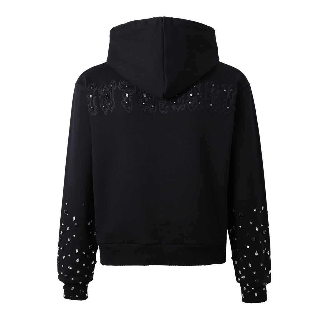Lost Intricacy Black Patch Zip-Up Hoodie
