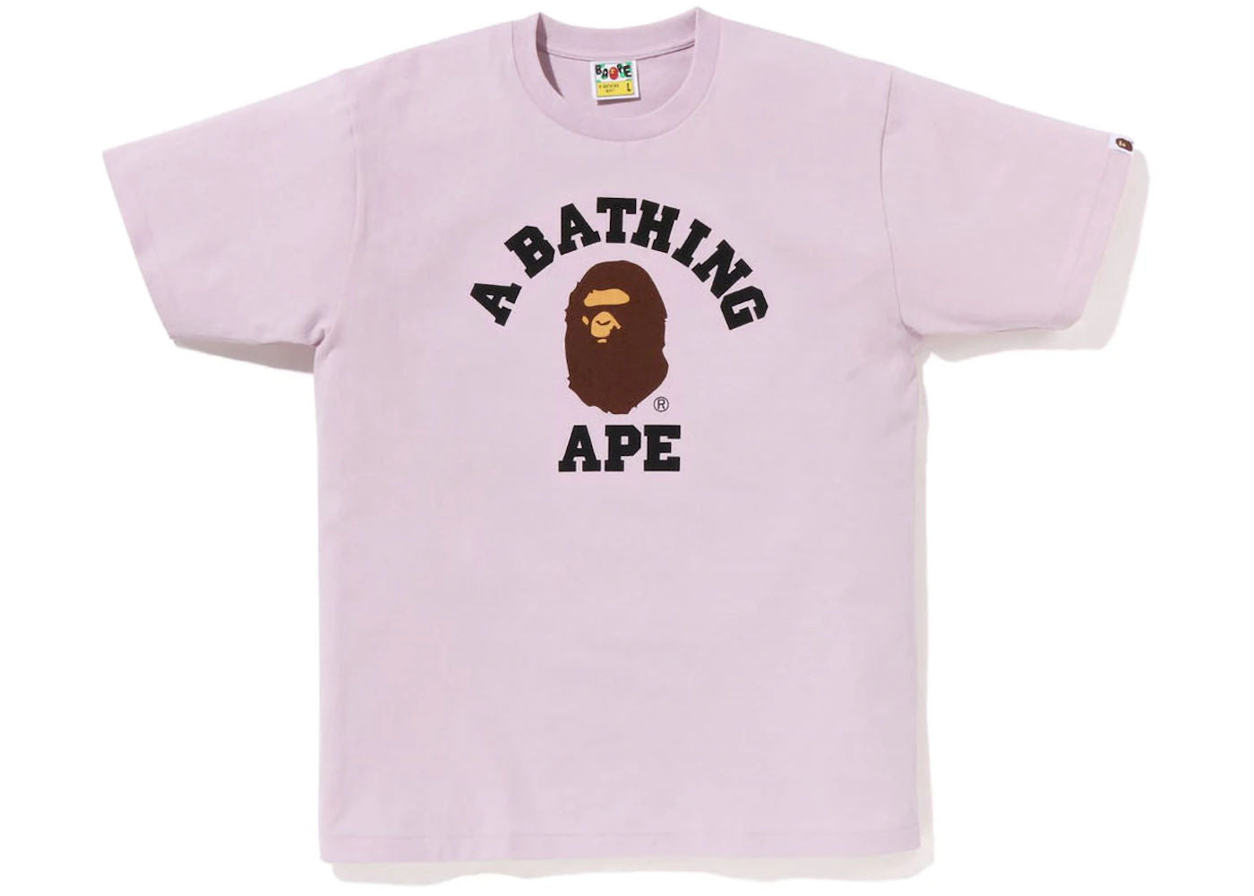 BAPE Pigment College T-Shirt Purple