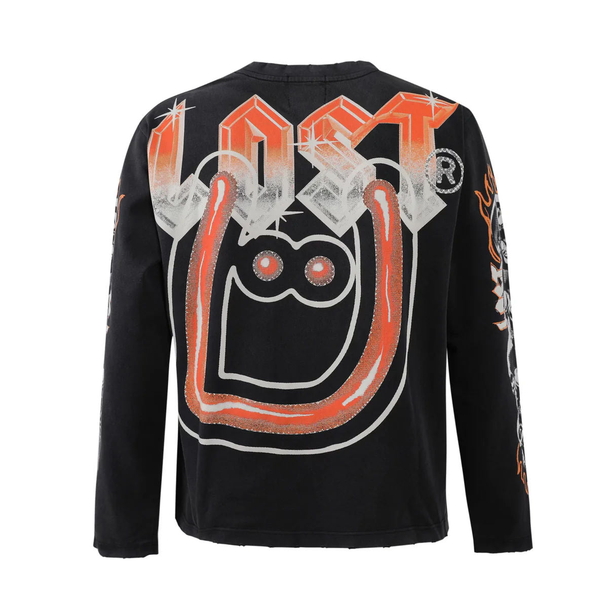 Lost Intricacy x UNKWNism Black/Orange Long Sleeve