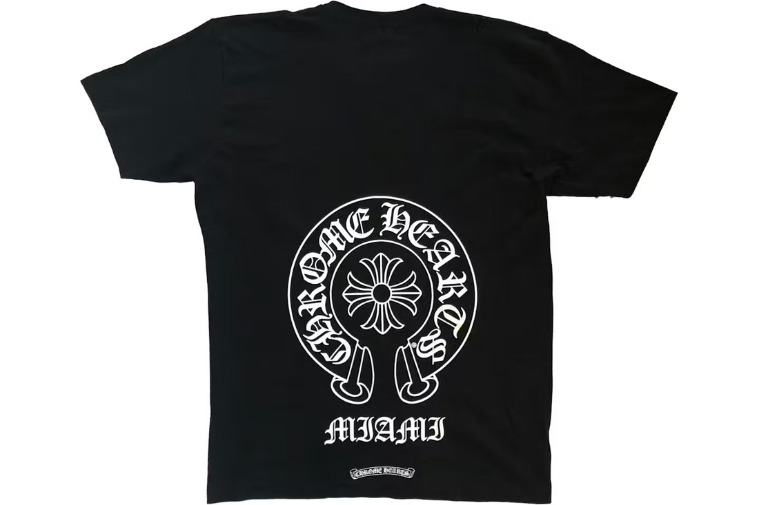 Chrome Hearts Miami Exclusive Horseshoe Logo Pocket Short Sleeve T-Shirt