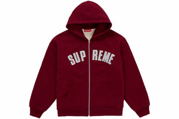Supreme Arc Thermal Lined Zip Up Hoodie Cardinal Red