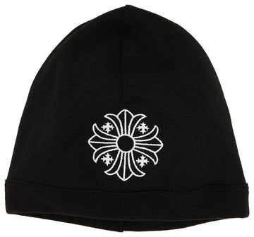 Chrome Hearts Skull Cross Logo Beanie Black/White