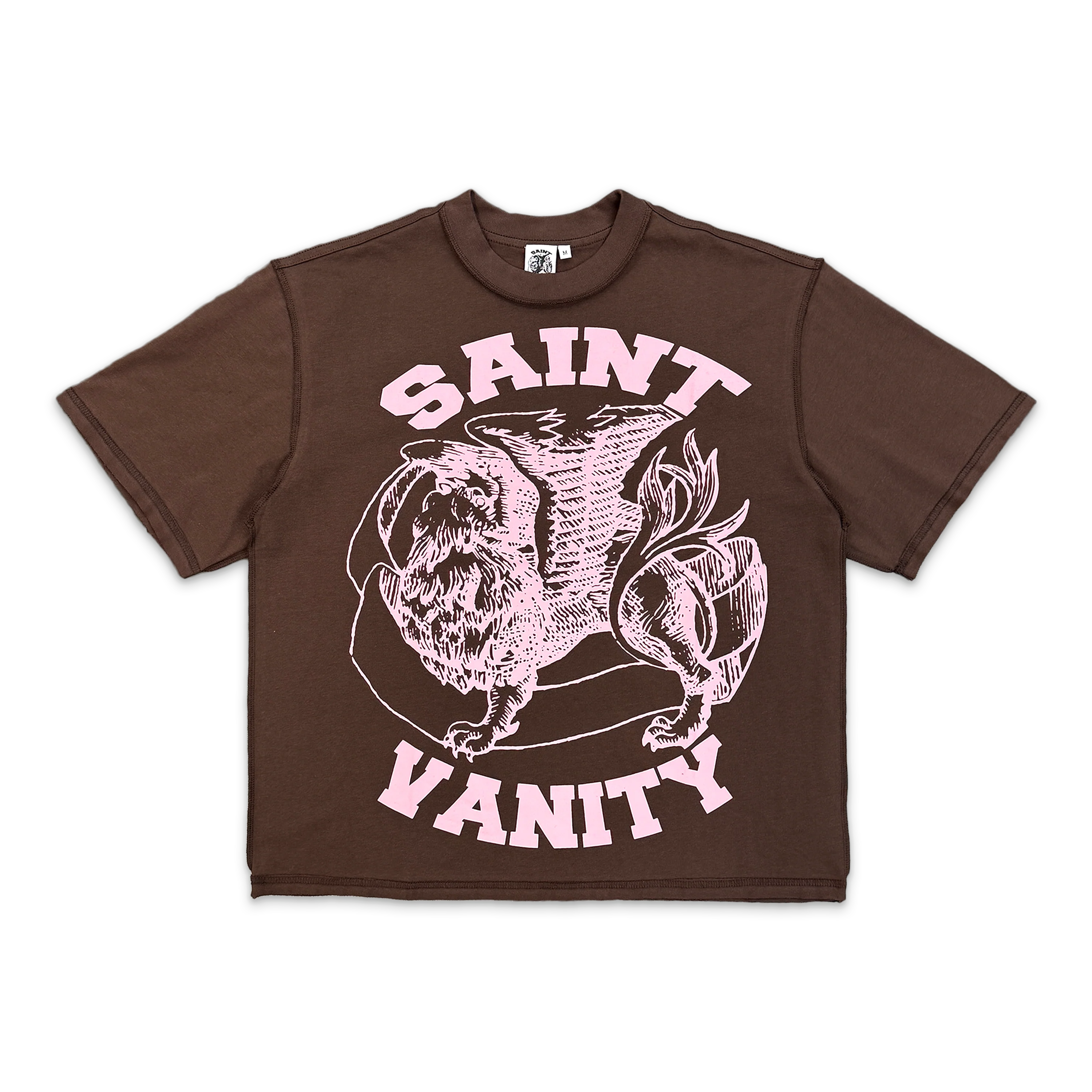 Saint Vanity Griffin Brown Pink T-Shirt