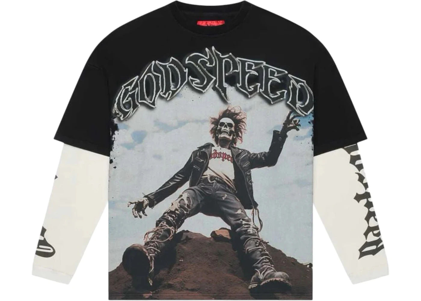 Godspeed Rocker Thermal Layered T-shirt Black Wash