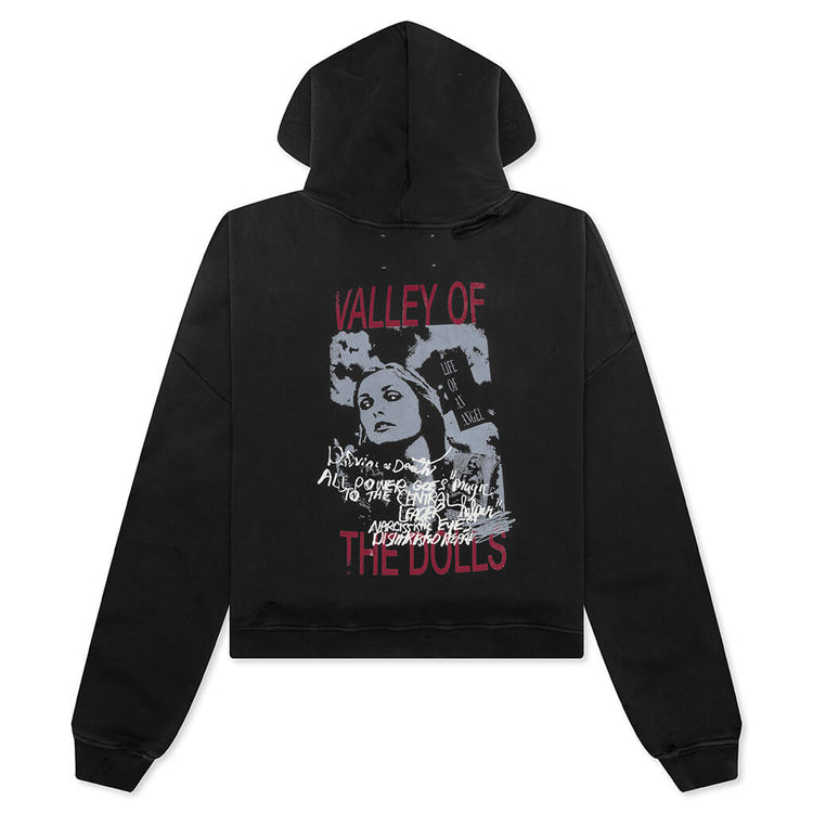 Paly Hollywood Valley Of Dolls Hoodie Black Red