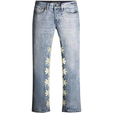 LostShdw Denim Bone Logo Light Wash Blue Jeans