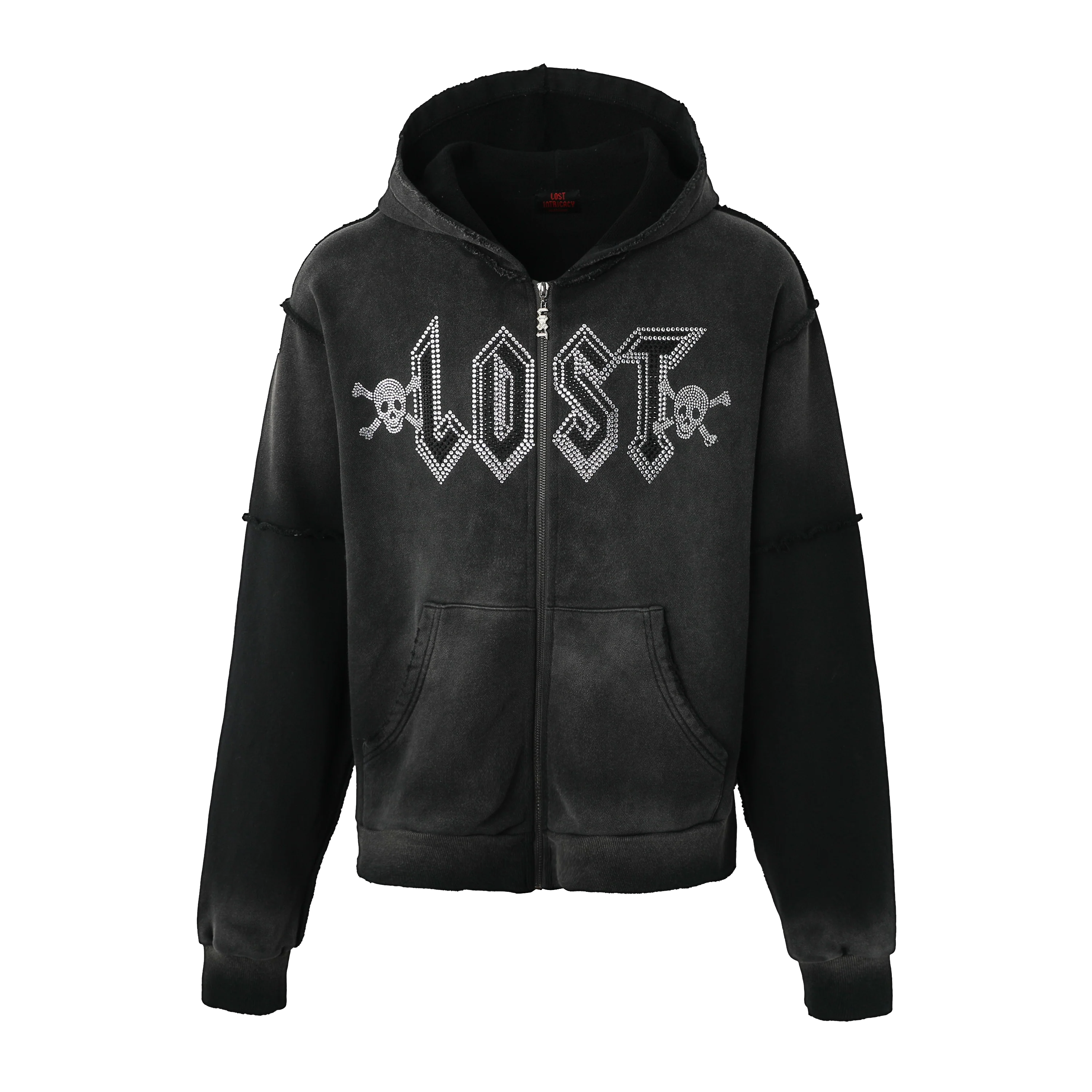 Lost Intricacy Staff Black Zip Up Hoodie