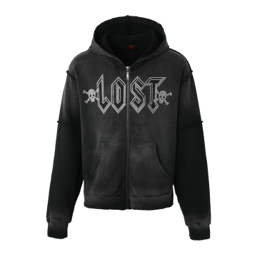 Lost Intricacy Staff Black Zip Up Hoodie