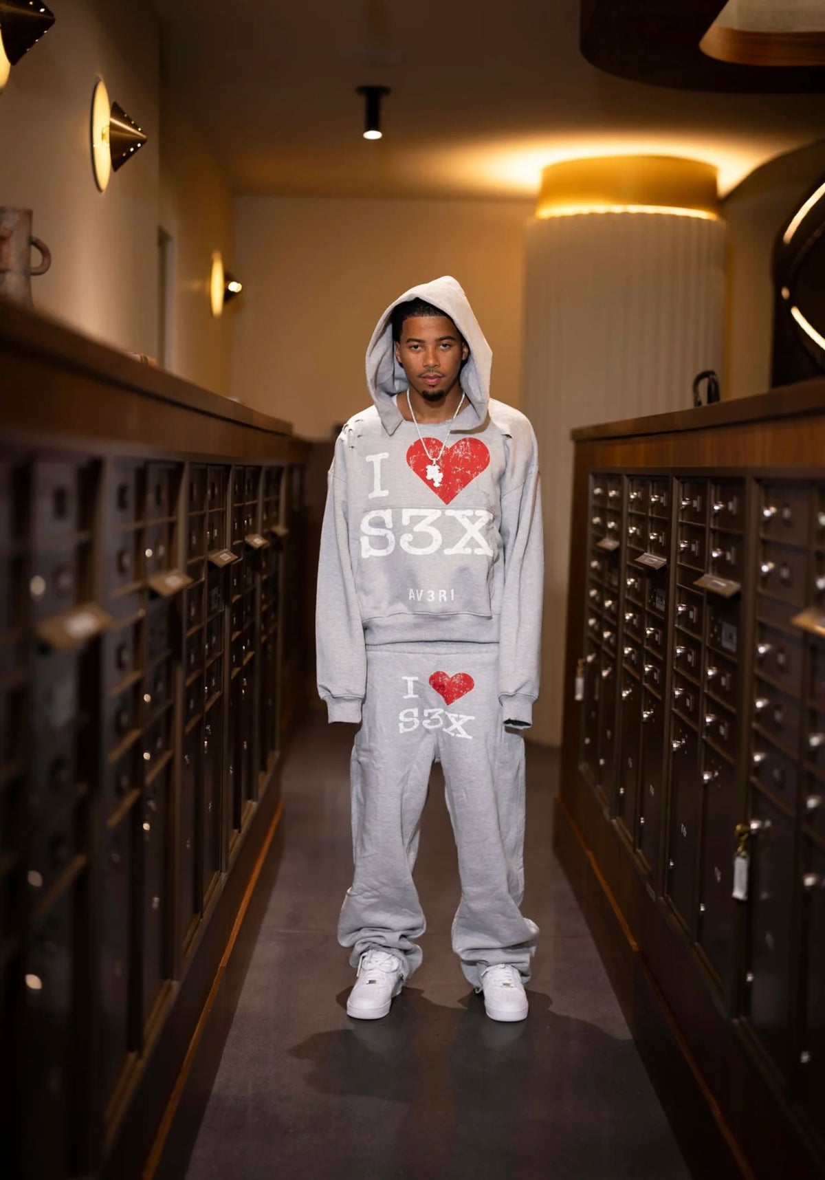 I Heart Sex Av3ri Sweatsuit Grey