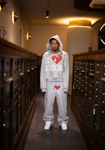 I Heart Sex Av3ri Sweatsuit Grey