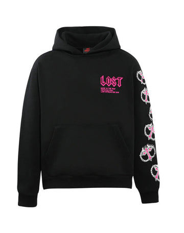 Lost Intricacy "MITT" Black/Pink Hoodie