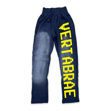 Vertabre Sweatpants Navy Blue Yellow