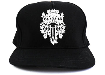 Chrome Hearts Dagger Denim Baseball Hat Black/White