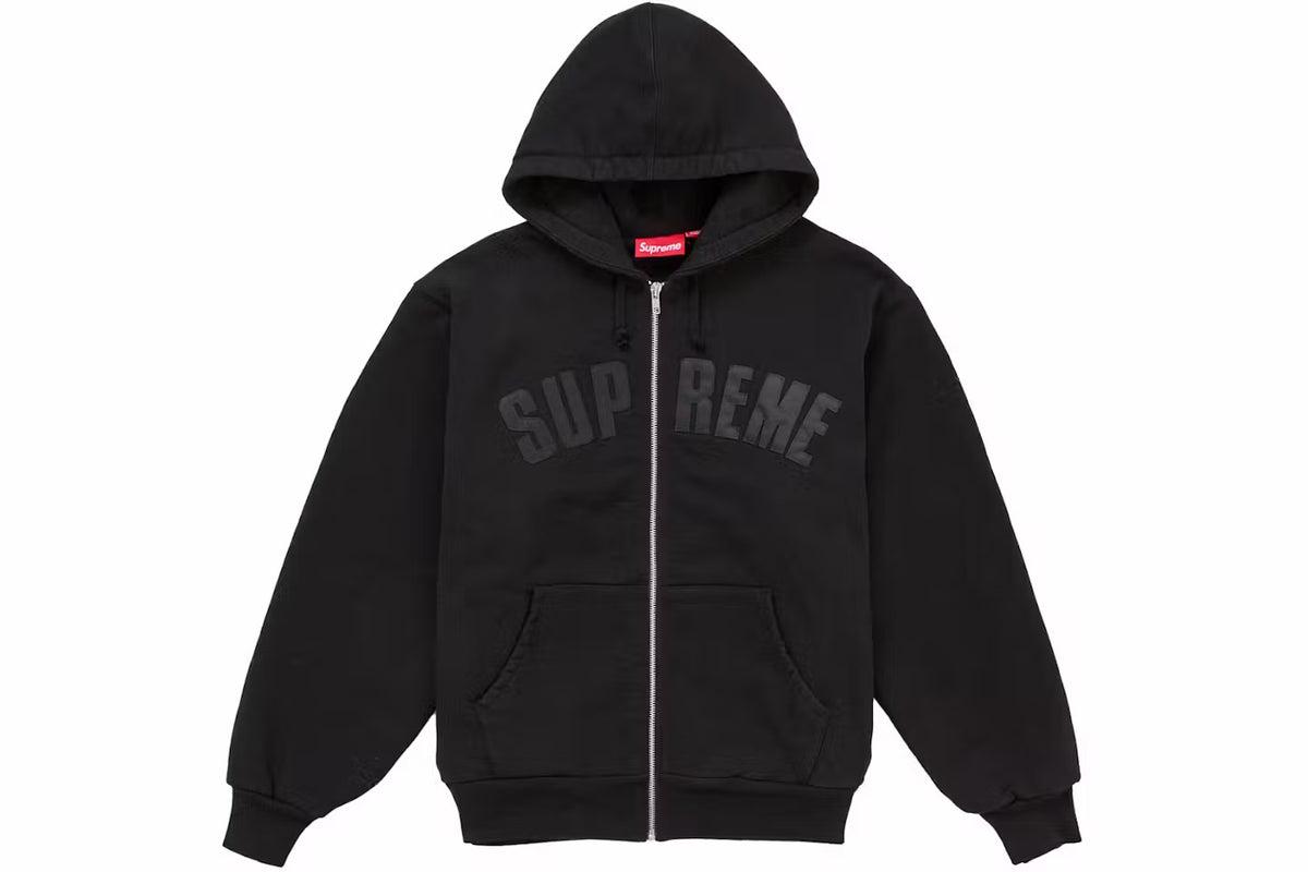 Supreme Arc Thermal Lined Zip Up Hoodie Black
