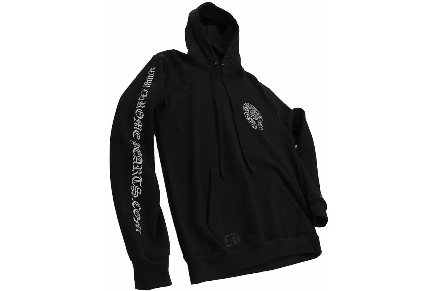 Chrome Hearts Silver Glitter Hoodie Black