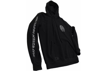 Chrome Hearts Silver Glitter Hoodie Black