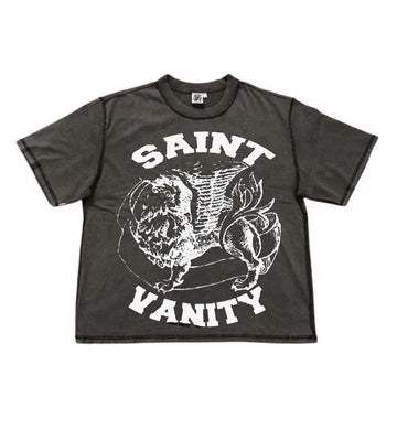 Saint Vanity Griffin Grey White T-Shirt