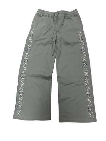 Fraternal Desires 'Rhinestone' Grey Sweatpants