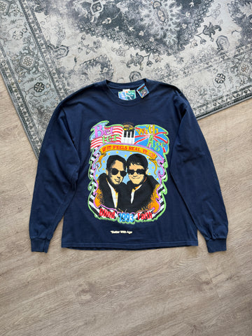 Better With Age Feels Real Long Sleeve Shirt Navy Blue