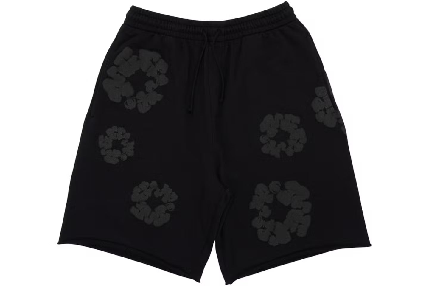 Denim Tears Mono Wreath Sweat Shorts Black