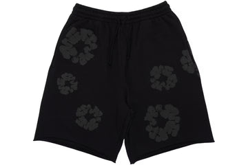 Denim Tears Mono Wreath Sweat Shorts Black