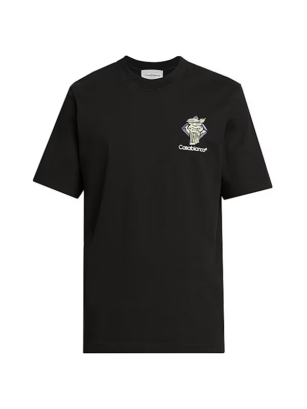 Casablanca Black Diamond Column Printed T-Shirt