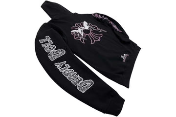 Chrome Hearts Deadly Doll Pullover Hoodie Black & Pink