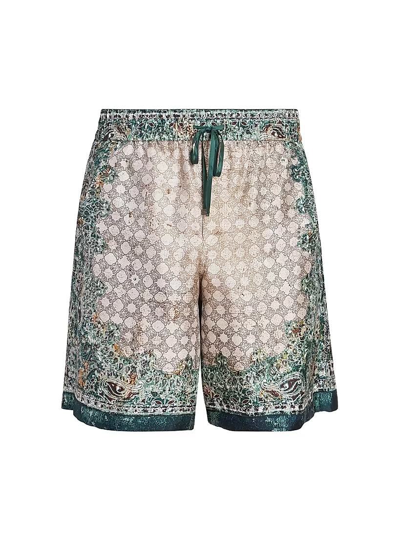 Amiri Bandana Drawstring Shorts