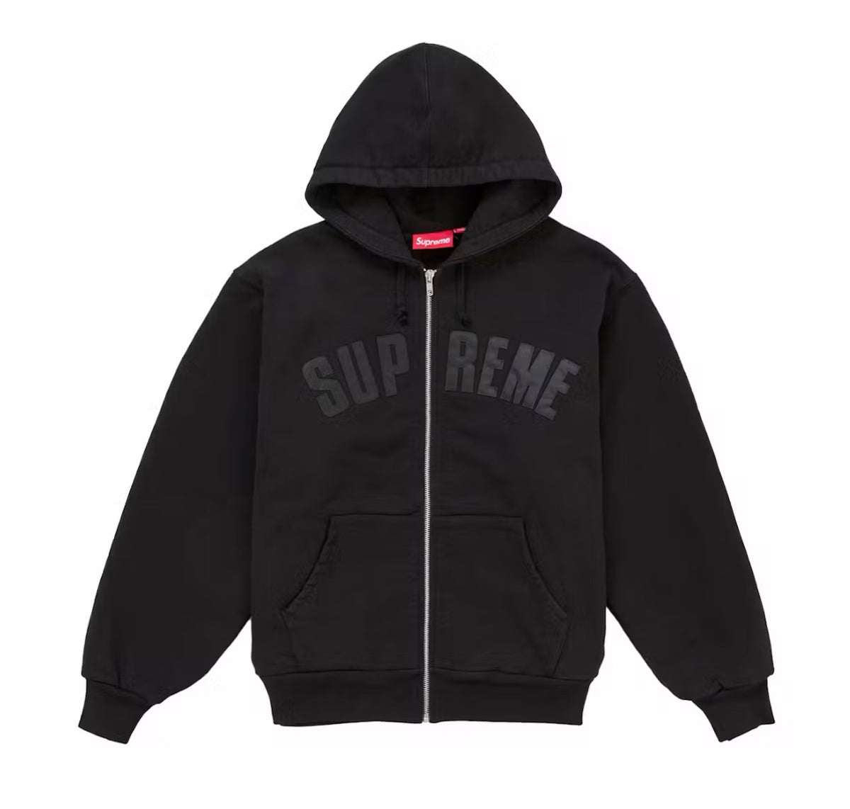 Supreme Arc Thermal Lined Zip Up Hoodie Black