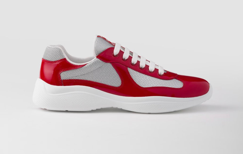 Prada America's Cup Sneakers Patent Red