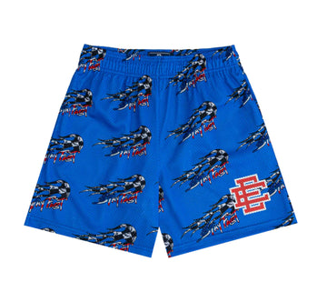 Eric Emanuel X Matty Boy Stay Fast Shorts Blue
