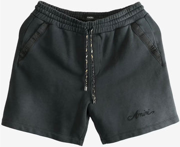 Amiri Bleach Bandana Shorts Black