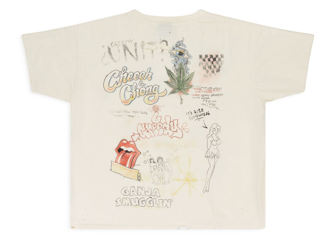 Greedy Unit Dope Busters Cream T-Shirt