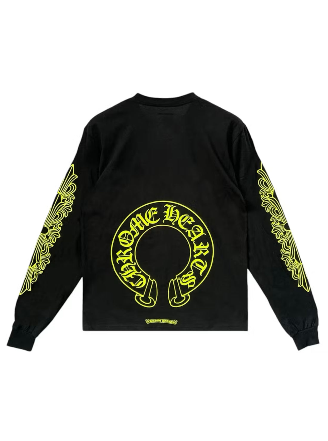 Chrome Hearts Neon Yellow Horseshoe LongSleeve T-Shirt