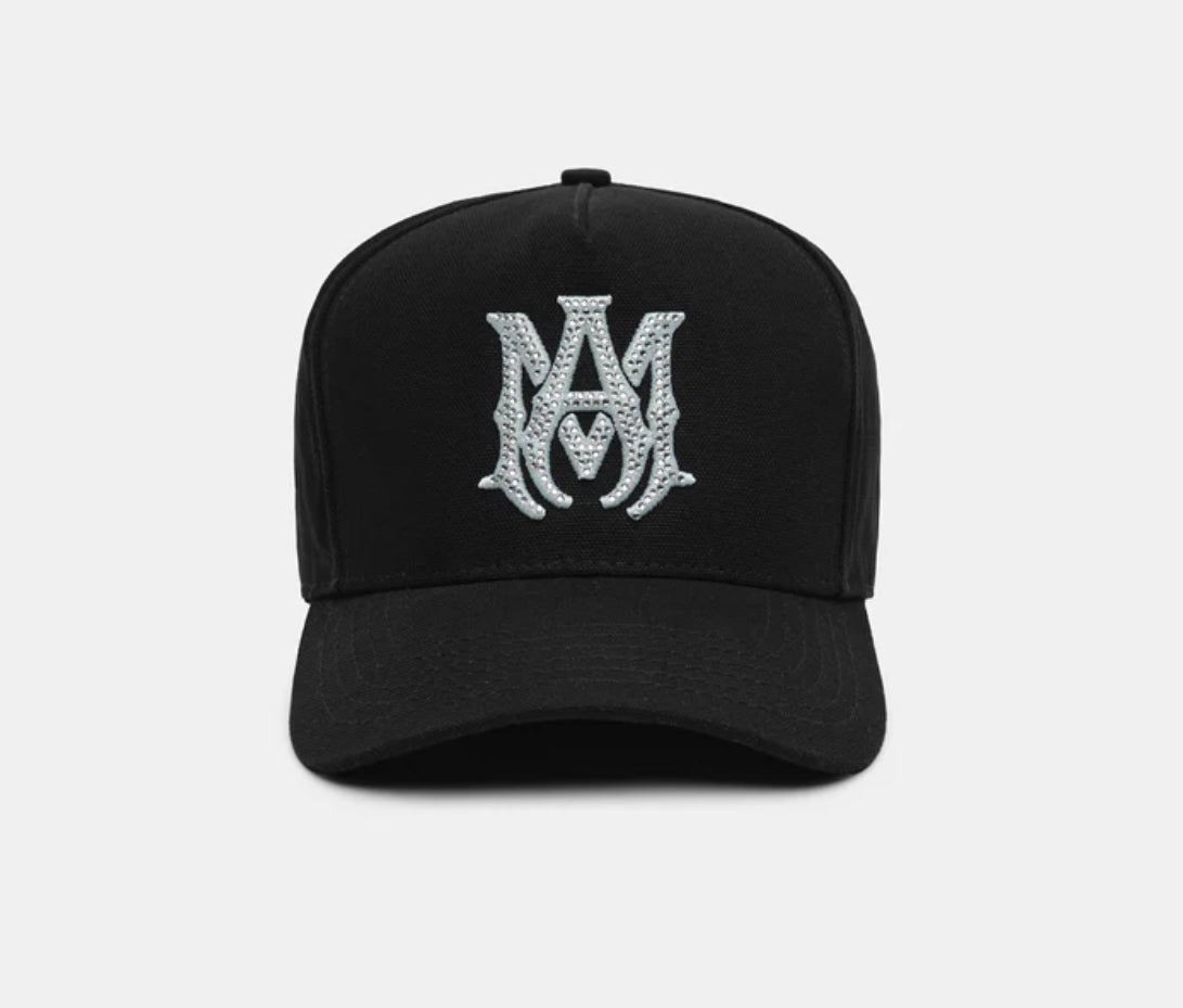 Amiri MA Crystal Hat Black