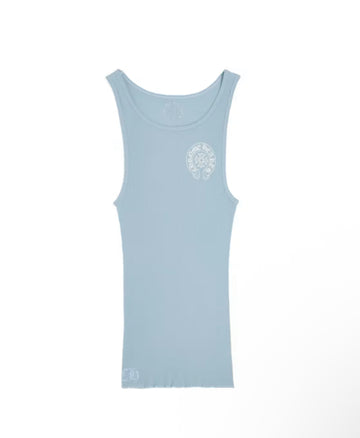 Chrome Hearts Baby Blue Rib Tank Blue