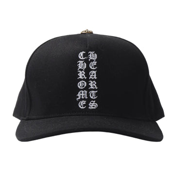 Chrome Hearts Vertical Logo Snapback Hat Black